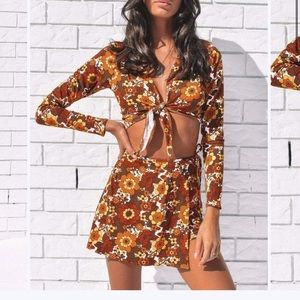 Her pony Margaux split skirt NWT